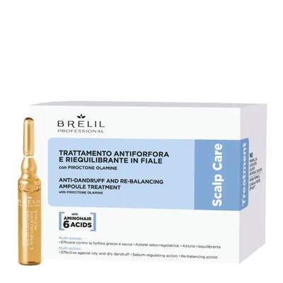 Brelil Scalp Care Anti Dandriff & Re-Balancing Ampoule Treatment 10x7ml