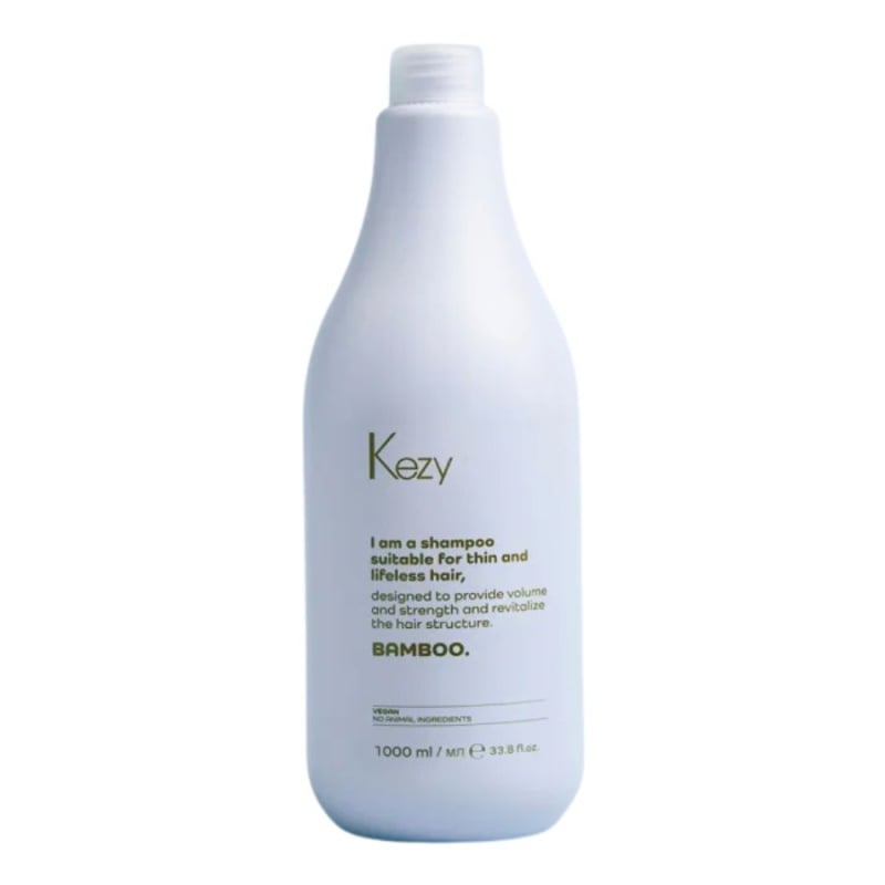 Kezy Bamboo Shampoo For Fine, Fragile, and Lackluster Hair 1000 ml