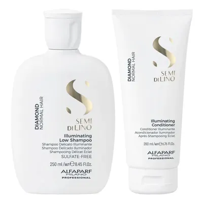 Alfaparf Semi Di Lino Diamond Illuminating Shampoo 250ml + Conditioner 250ml