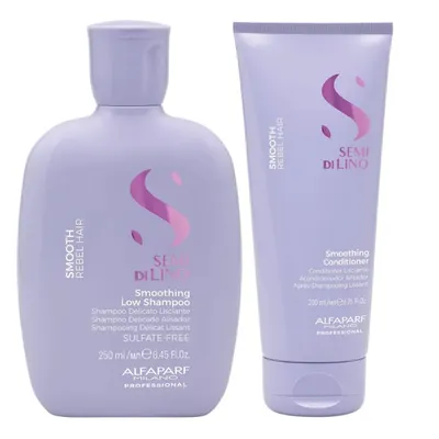 Alfaparf Semi di Lino Smooth Rebel Hair Shampoo + Conditioner