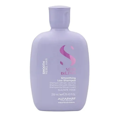 Шампоан със заглаждащ ефект за цъфтяща и непокорна коса Alfaparf Semi di Lino Smoothing Low Shampoo 250ml