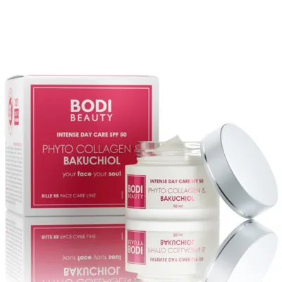 Интензивен дневен крем с бакучиол, фито колаген и SPF 50 Bodi Beauty Retinol & Bakuchoil Intense Day Care SPF 50 50 ml