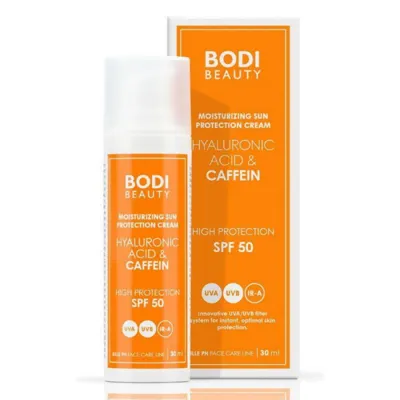 Bodi Beauty Moisturizing Sun Protection Cream SPF 50 with Hyaluron & Caffeine 30 m