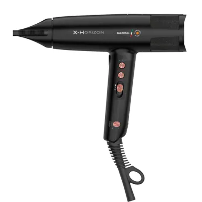 Gamma Piu Horizon Black Hair Dryer