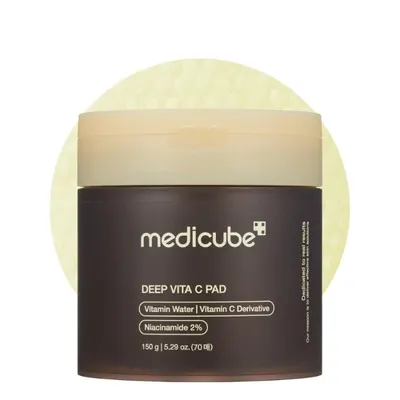 Тонер Падове за изсветляване на тъмни петна – витамин C + ниацинамид – Medicube Deep Vita C Pads 70pcs
