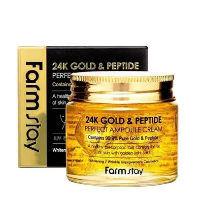 Farmstay 24K Gold & Peptide Perfect Ampoule Cream 80ml