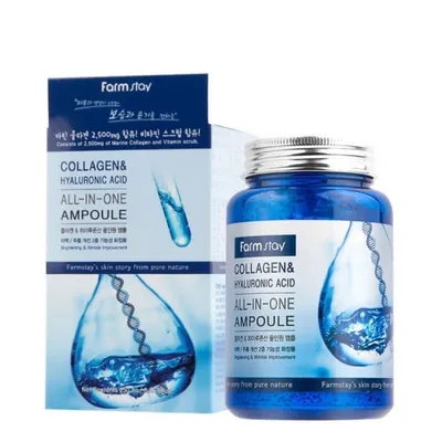 FarmStay Collagen & Hyaluronic Acid All-in-One Ampoule 250 ml