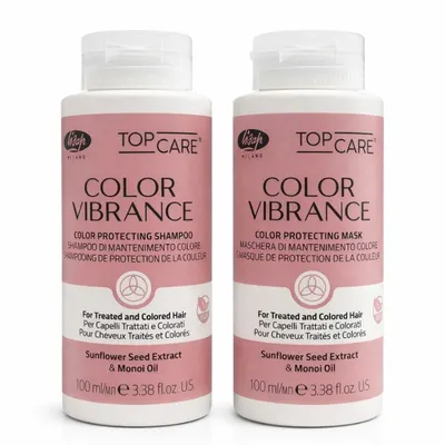 Мини сет за боядисана коса с шампоан и маска Lisap Top Care Color Vibrance 2 x 100 мл