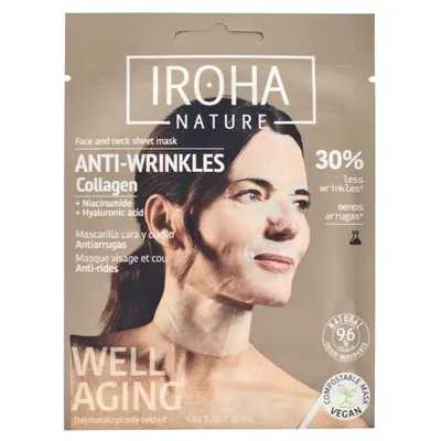Iroha Anti-Age Face & Neck Sheet Mask - Collagen