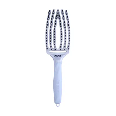 Четка за разресване с глигански косъм и полимерни лакна Olivia Garden Fingerbrush Arctic Lights Polar Blue M