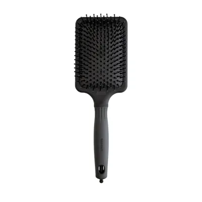 Четка за разресване Olivia Garden Expert Care Rectangular Nylon Bristles Black Label L