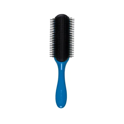 Четка за разресване, стилизиране и сушене с 9 реда зъбчета Denman D4 BLUE SANTORINI