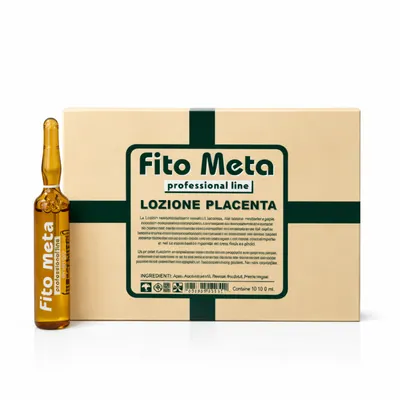 Лосион против косопад за стимулиране на растежа и укрепване на косата Alan Jey Fito Meta Placenta Lotion 10x10 ml