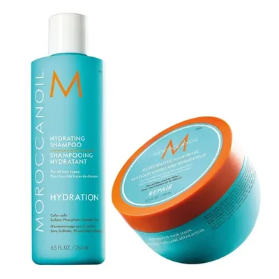 Moroccanoil Hydrating Shampoo 250 ml + Restorative Hair Mask 250 ml