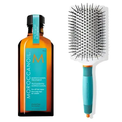 Moroccanoil Treatment Original 100 ml + Ceramic Paddle Brush