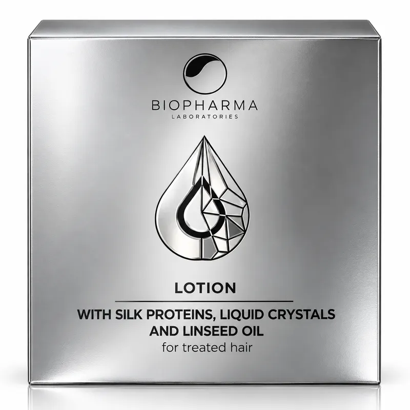 Biopharma Bio Oil Lotion for treated hair with silk protein, liquid crystals and flaxseed 5x15 ml
