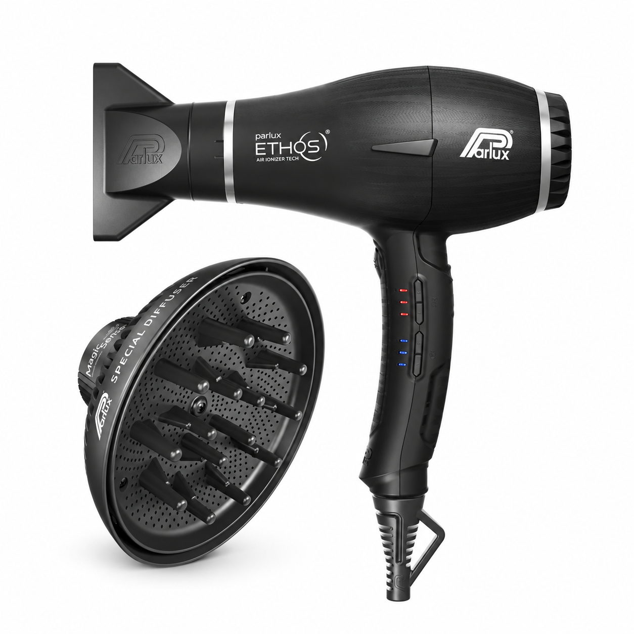 Parlux ETHOS® Galaxy Black Hairdryer + Diffuser Magic Sense
