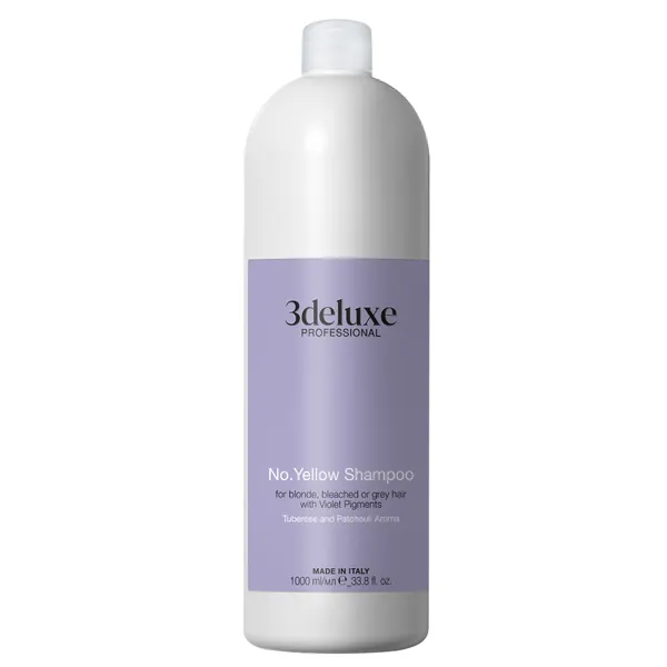 Матиращ шампоан против жълти оттенъци 3deluxe Professional No Yellow Shampoo 1000 ml