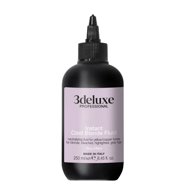 Неутрализиращ флуид за нежелани оттенъци 3deluxe Professional Instant Cool Blonde Fluid 250 ml
