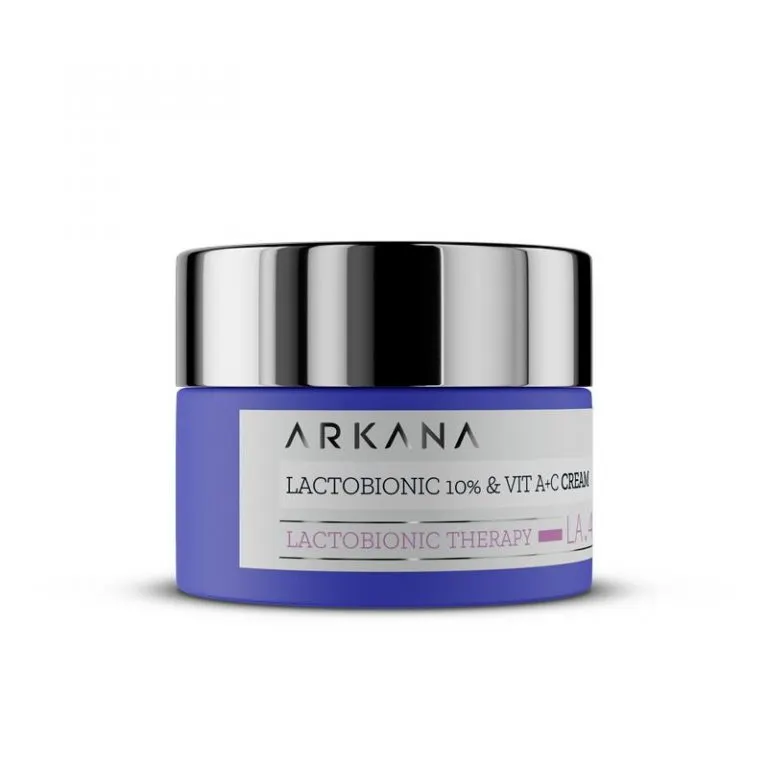 Обновяващ крем с 10% лактобионова киселина и витамини A и C Arkana Lactobionic 10% & Vit A+C Cream 50 ml