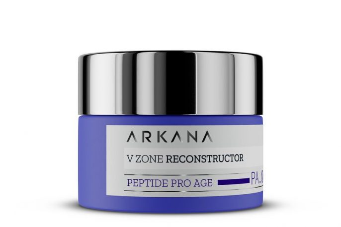 Моделиращ крем за овала на лицето с ефект „течни конци“ Arkana Biomimetic V Zone Reconstructor 50 ml