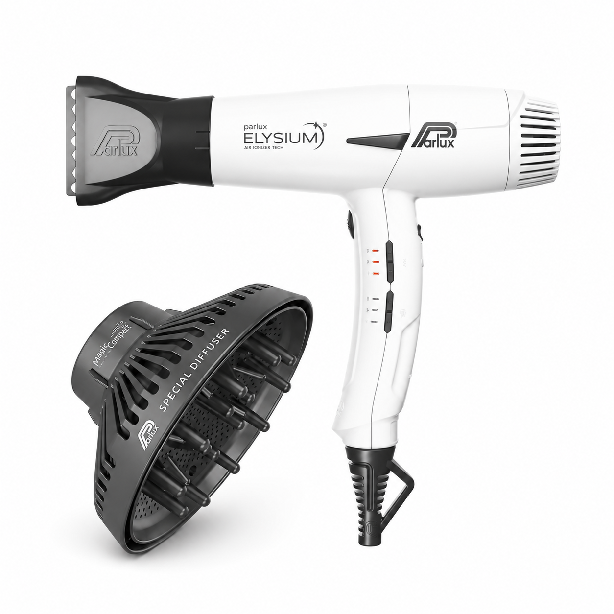Parlux Elysium Satin White + Magic Compact