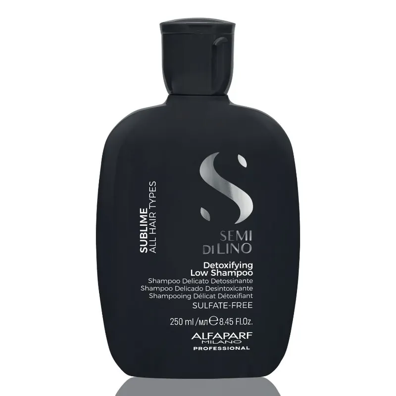 Детоксикиращ шампоан за скалп и коса Alfaparf Semi di Lino Sublime Detoxifying Low Shampoo 250ml