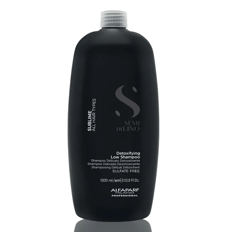 Детоксикиращ шампоан за скалп и коса Alfaparf Semi di Lino Sublime Detoxifying Low Shampoo 1000ml