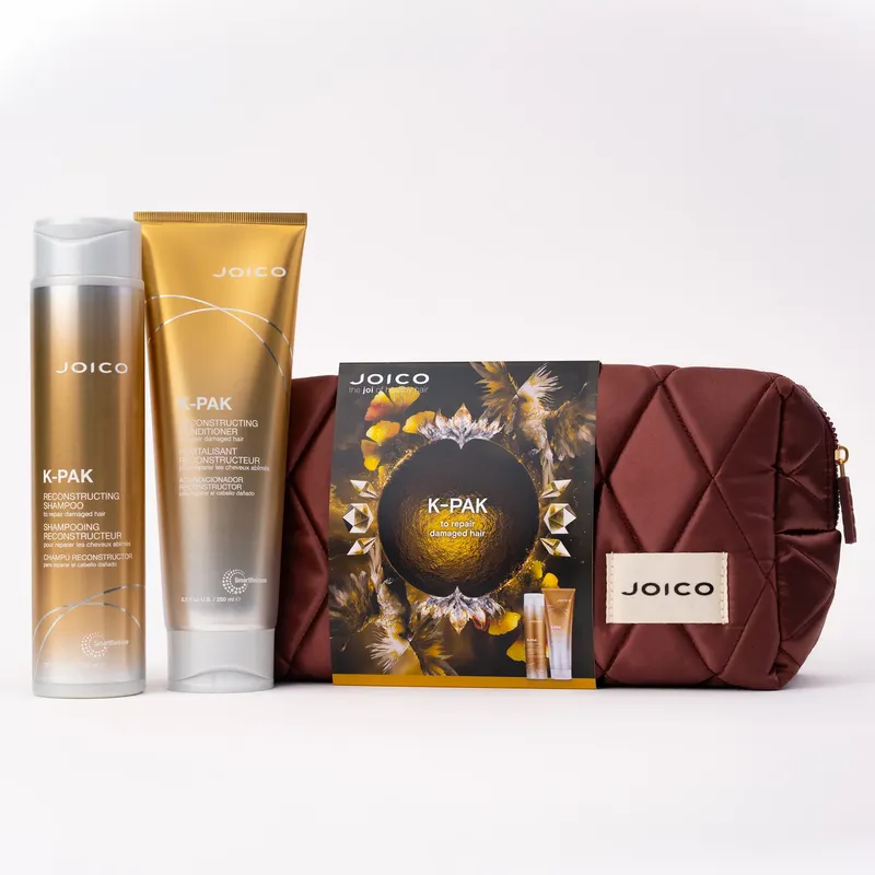 Комплект за увредена коса JOICO K-Pak Reconstructing Duo Set + несесер