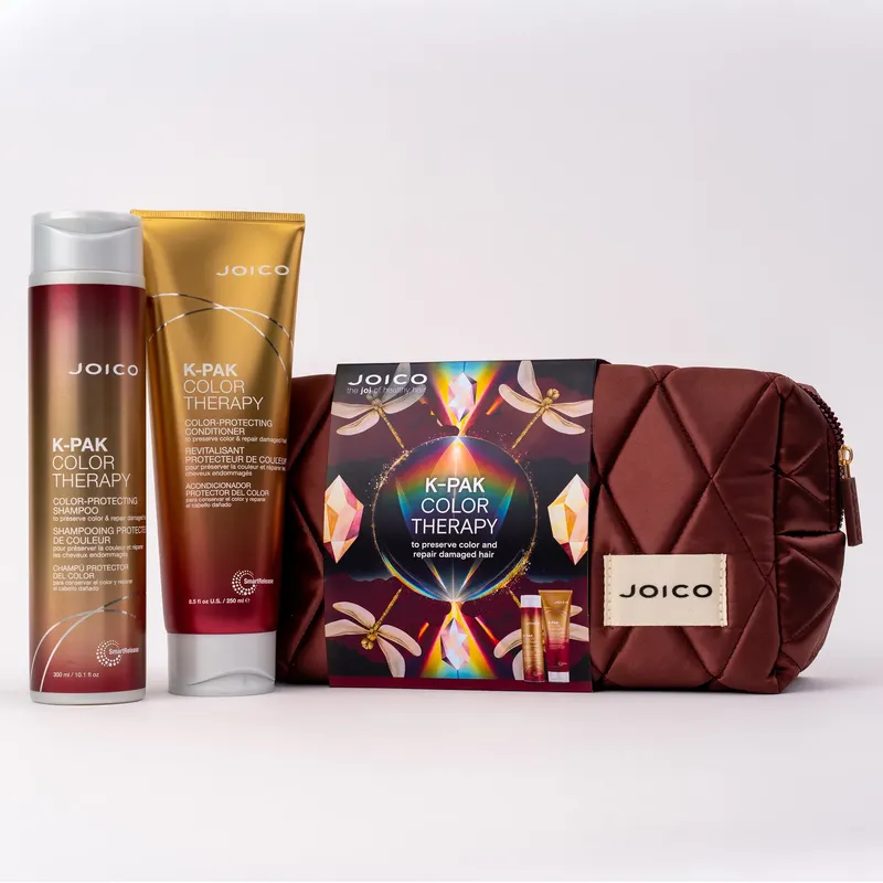 Комплект за боядисана коса JOICO K-Pak Color Therapy Duo Set + несесер