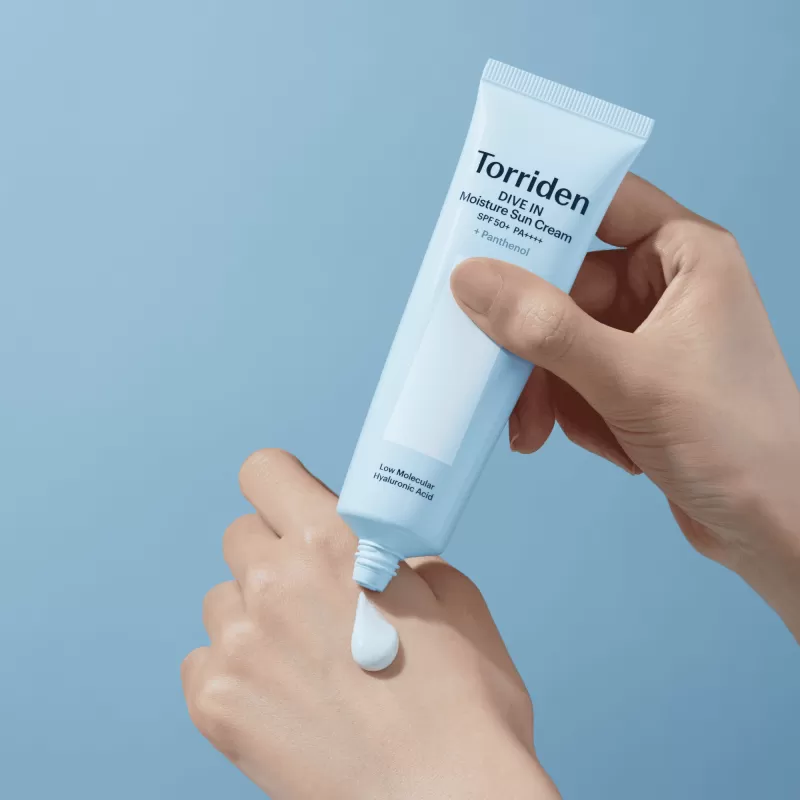 Хидратиращ слънцезащитен крем за лице Torriden Dive In Moisture Sun Cream 60ml — снимка 2