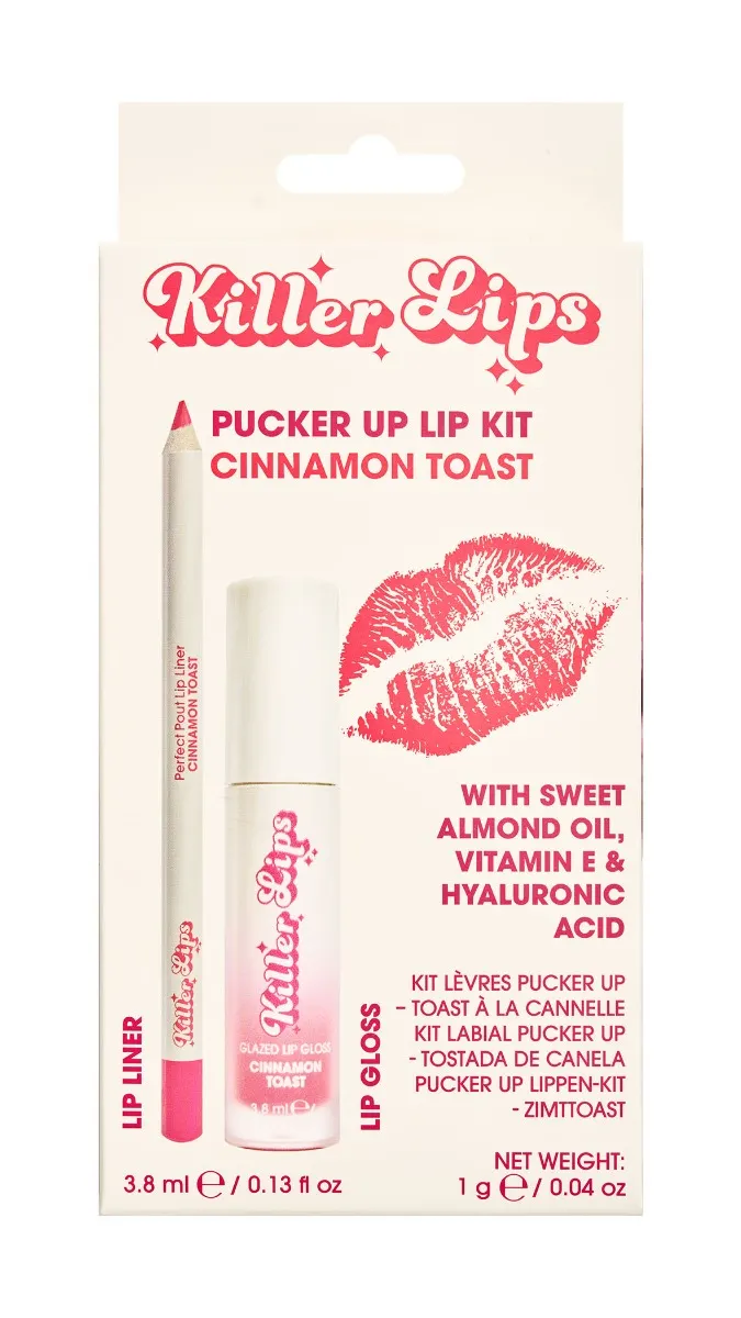 Комплект молив и гланц за устни Killer Lips Pucker Up Lip Kit Cinnamon Toast