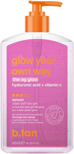 Гел автобронзант за най-тъмен тен B.TAN Glow The OG Glow Self Tan Gel 473ml