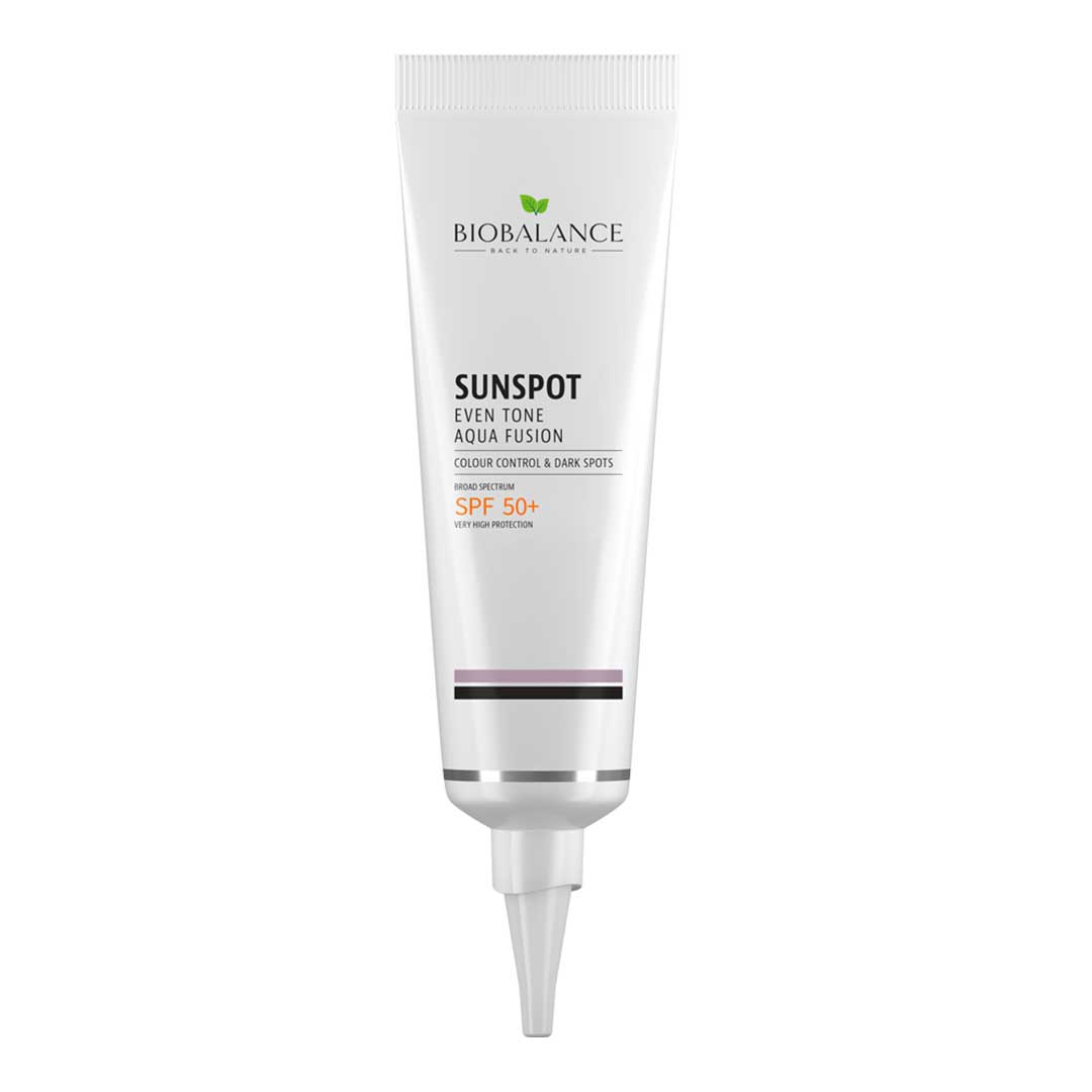 Матиращ слънцезащитен крем за кожа с пигментни петна Biobalance Aqua Fusion SPF 50 40 мл — снимка 2