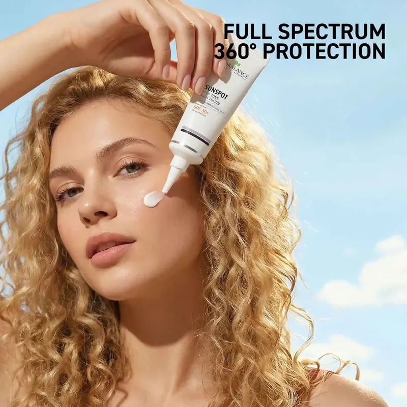 Матиращ слънцезащитен крем за кожа с пигментни петна Biobalance Aqua Fusion SPF 50 40 мл — снимка 3