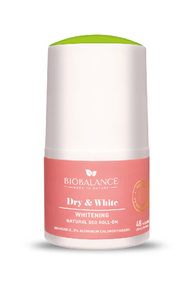 Изсветляващ рол-он дезодорант Biobalance Dry & White 50 мл