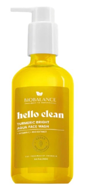 Измиващ гел за лице с куркума Biobalance Hello Clean Turmeric Bright 250 мл
