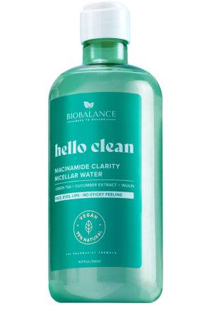 Мицеларна вода с ниацинамид Biobalance Hello Clean Niacinamide 500 мл
