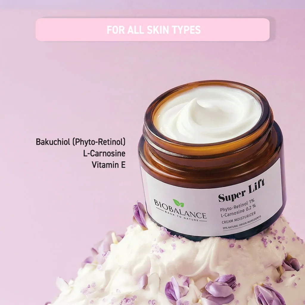 Повдигащ крем за лице Biobalance Super 50 мл — снимка 3