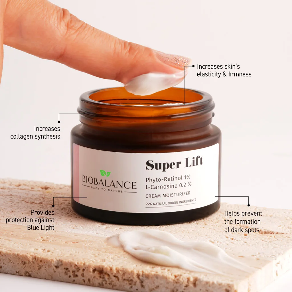 Повдигащ крем за лице Biobalance Super 50 мл — снимка 4