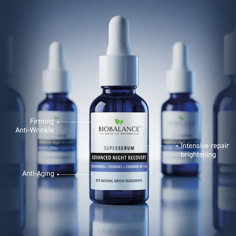 Серум за лице за нощно възстановяване Biobalance Super Serum 30 мл — снимка 3