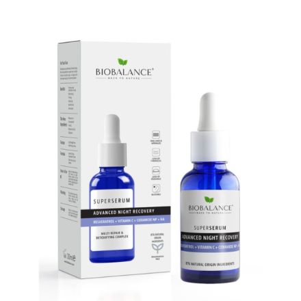 Серум за лице за нощно възстановяване Biobalance Super Serum 30 мл