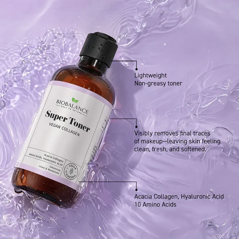 Тонер за лице с веган колаген Biobalance Super Toner 250 мл — снимка 3