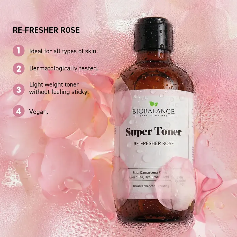 Освежаващ тонер за лице с роза Biobalance Super Toner 250 мл — снимка 3