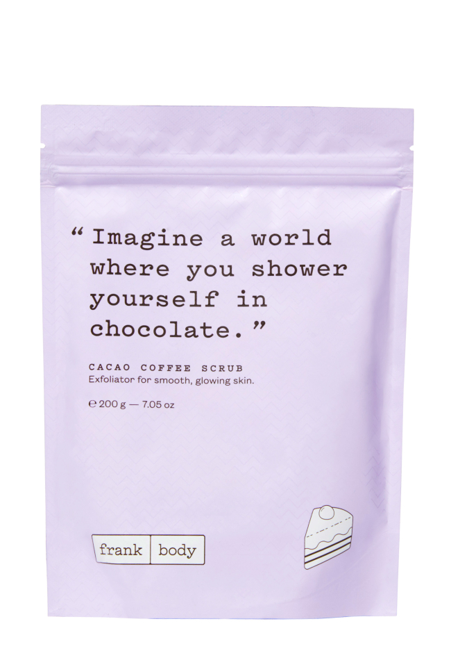 Какаов кафеен скраб за тяло Frank Body Cacao Coffee Scrub 200 г