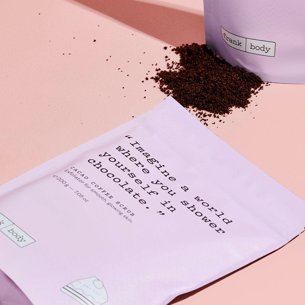 Какаов кафеен скраб за тяло Frank Body Cacao Coffee Scrub 200 г — снимка 2