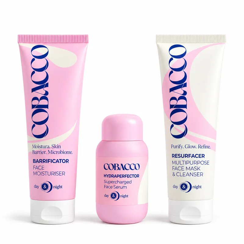 Комплект за лице в 3 стъпки Cobacco Butter Skin Routine (Resurfacer, Hydraperfector, Barrificator)