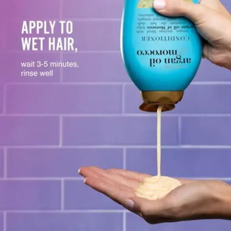 Възстановяващ балсам с мароканско арганово масло OGX Argan Oil of Morocco 385 мл — снимка 3