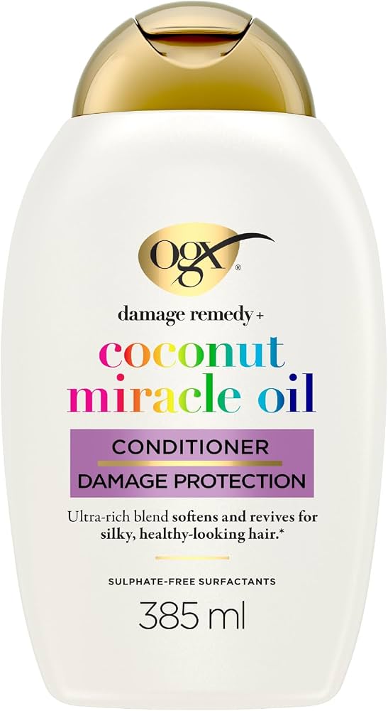 Балсам за увредена коса с кокосово масло OGX Coconut Miracle Oil 385 мл