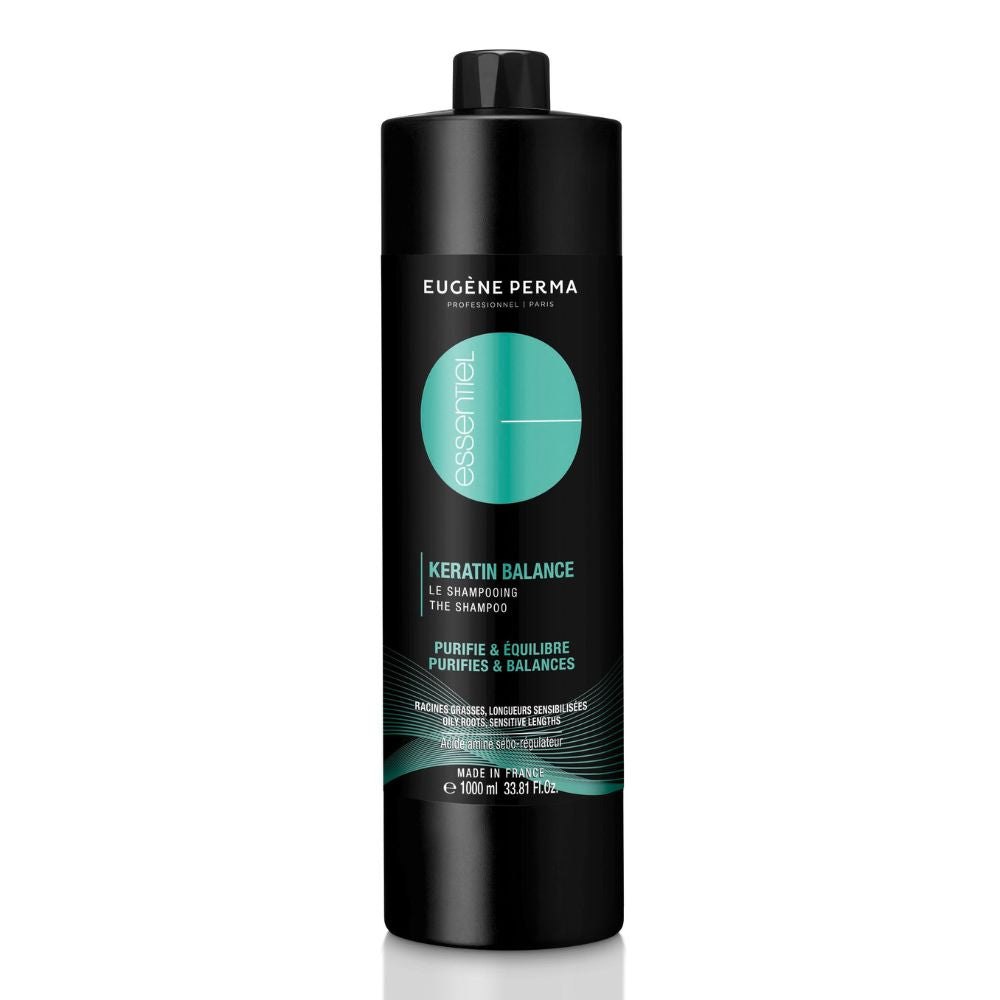 Шампоан с Кератин за мазен скалп и сухи краища – Eugene Perma Essentiel Keratin Balance 1000 ml